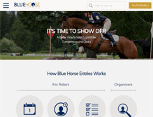 Tablet Screenshot of bluehorseentries.com